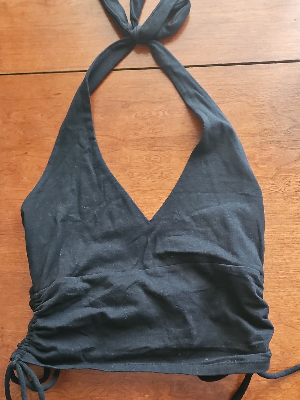 Hollister Black Cotton Halter Top
